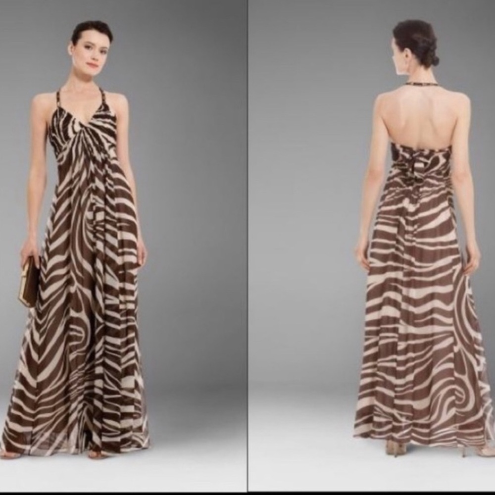 NWTBCBG MaxAzaria  Silk Halter Dress